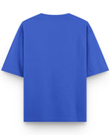 Royal Blue Oversized T-Shirt Back Design