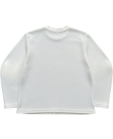 Off-white waffle knit oversized full-sleeve Back Design